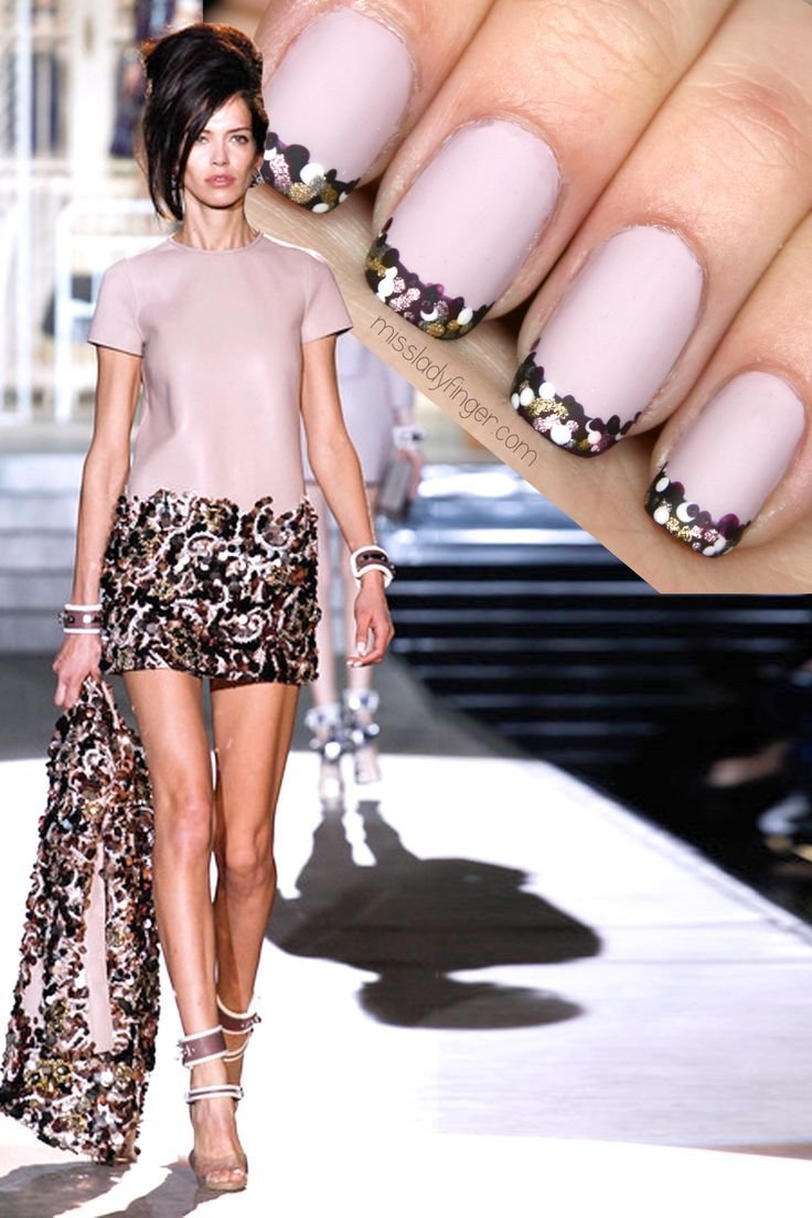 Маникюр белый лак