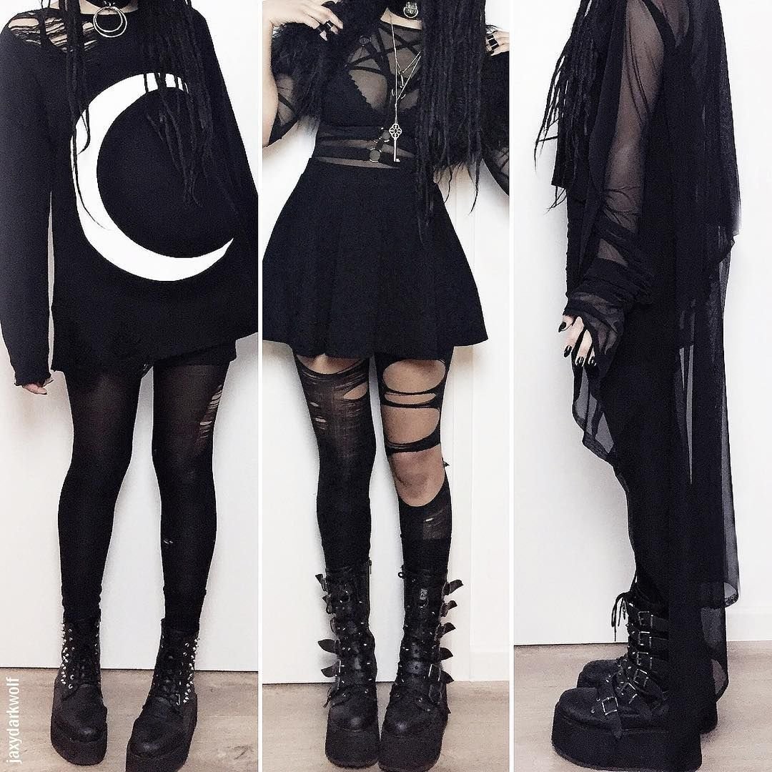 Goth outfit Грандж 2020 одежда