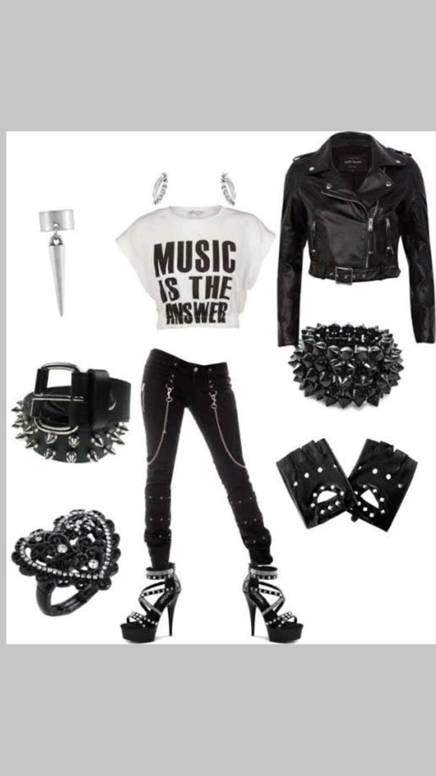 Рок стиль в одежде для девушек