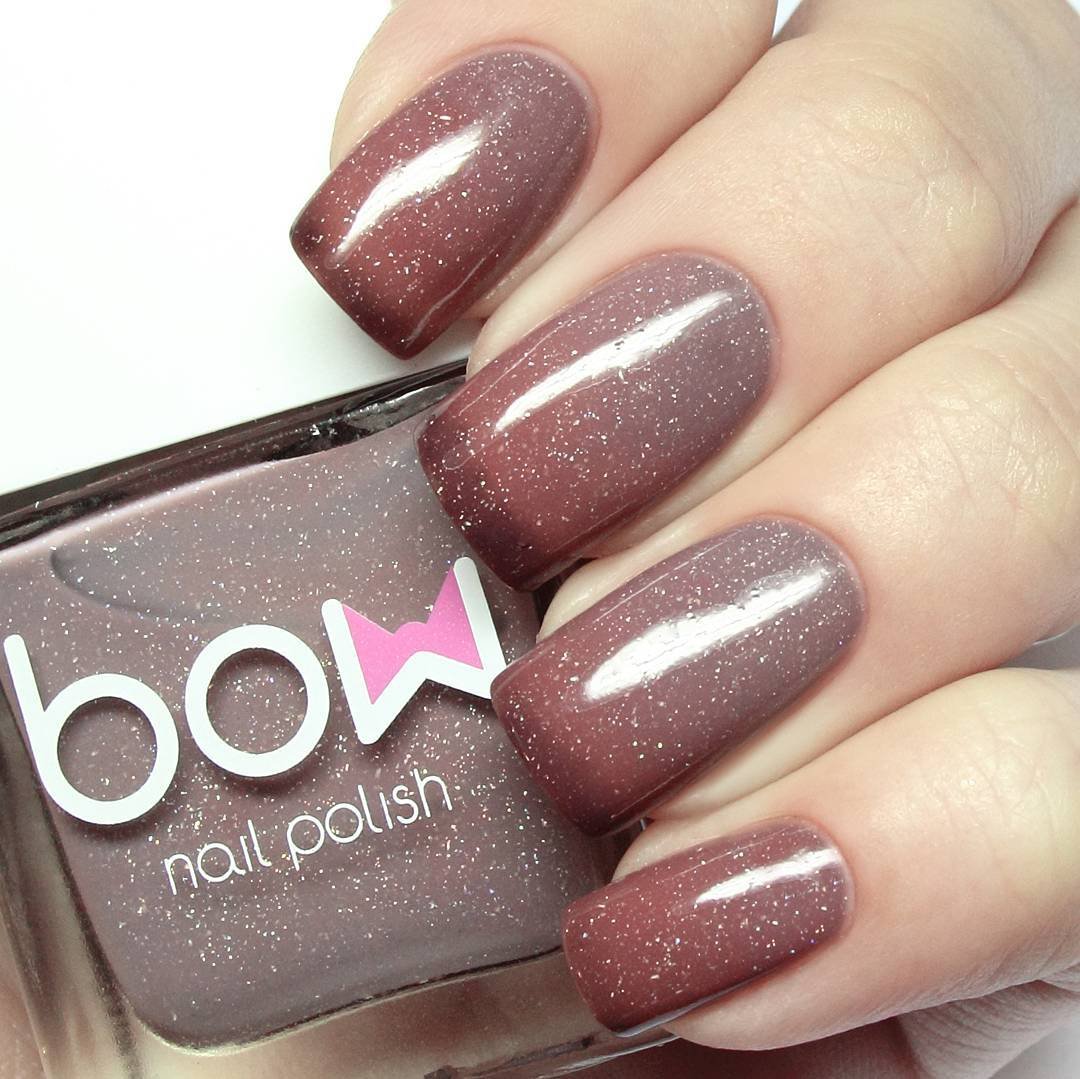 Маникюр кошачий глаз коричневый