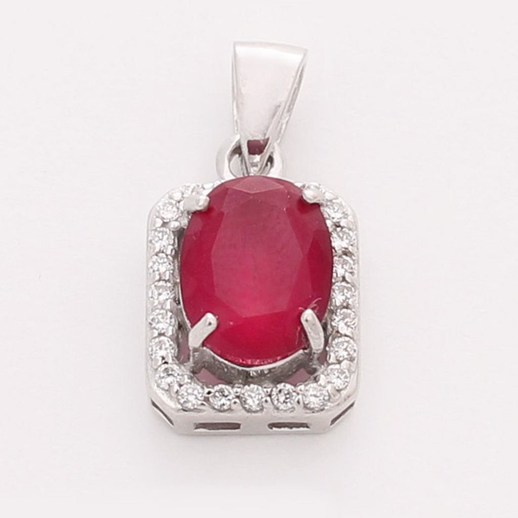 Арт 9039048 подвеска с рубином