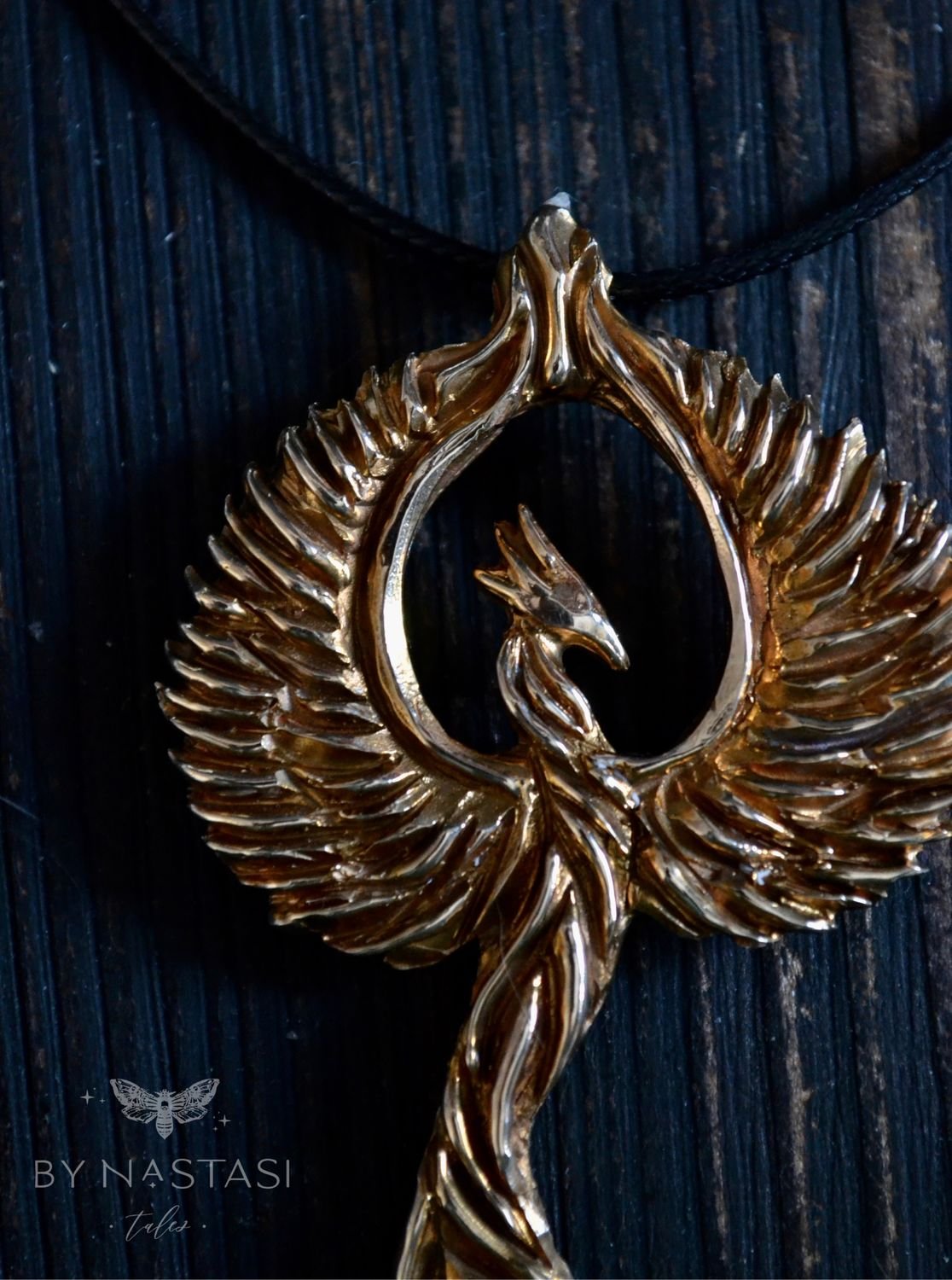 Кулон Феникс бронза