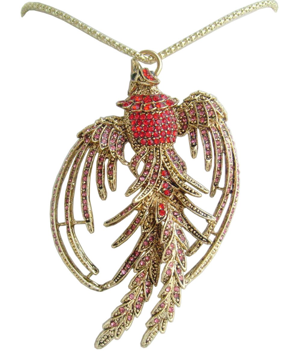 Сердолик кулон птица Феникс