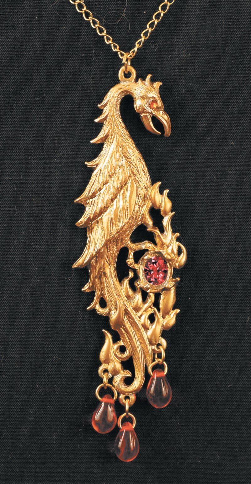 Кулон птица Феникс из золота