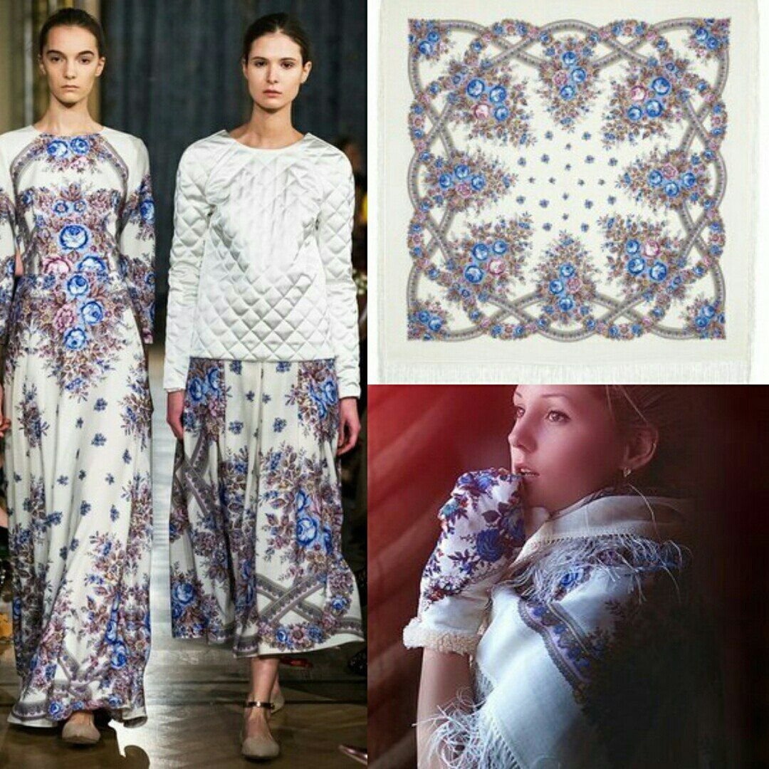 Свадебные Наряды из павловопосадских платков