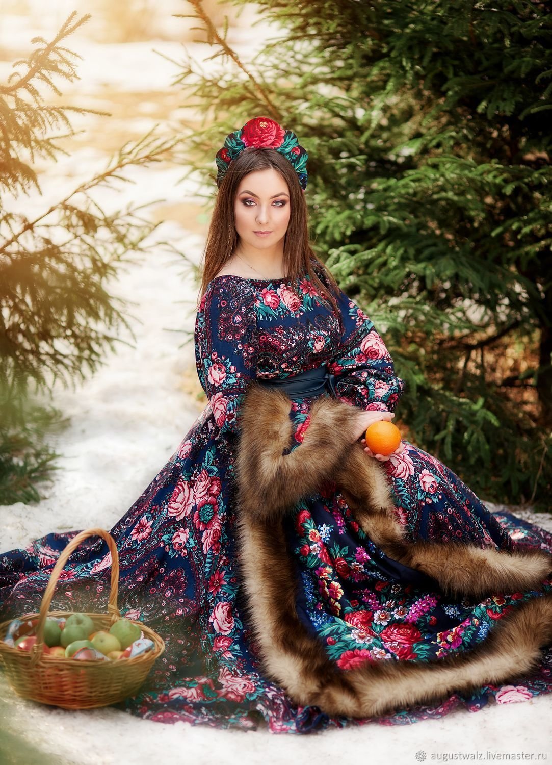 Платье в народном стиле