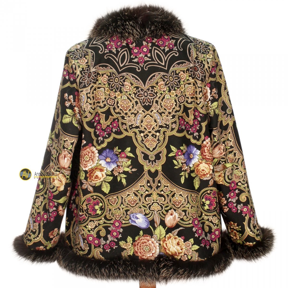 Жакет из павлопосадских платков