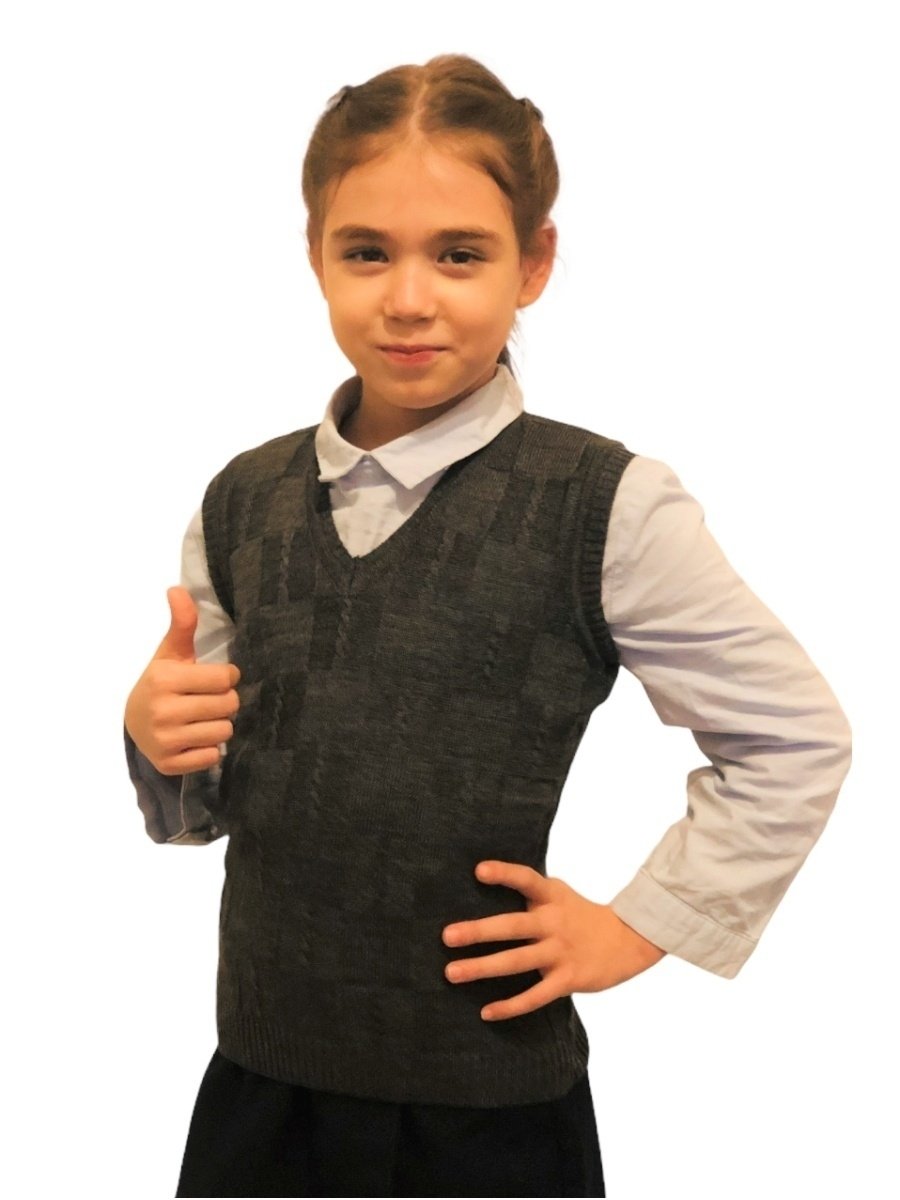 Сарафан туника для девочки спицами