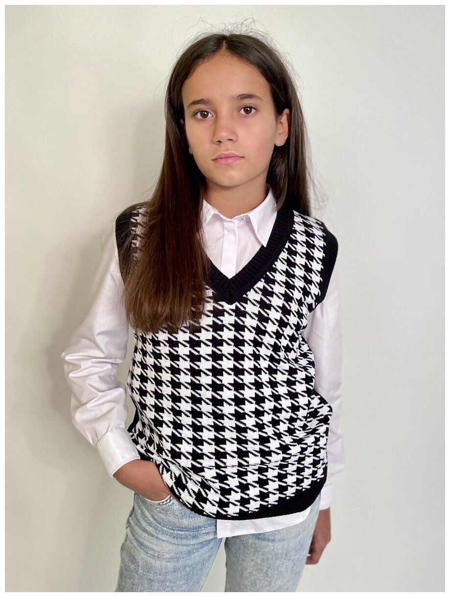 Жилет гусиная лапка Зара