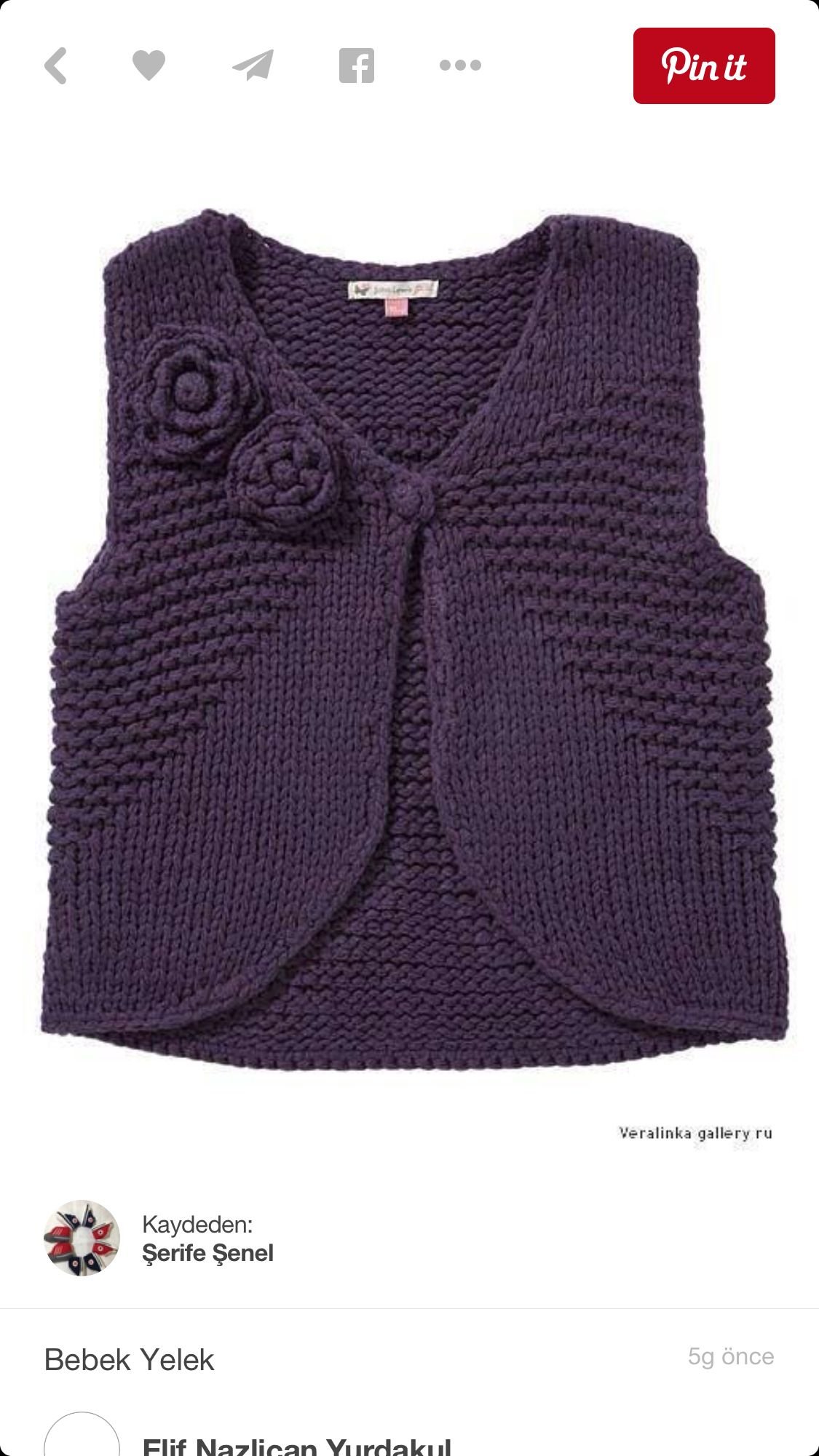 Вязаные жилеты для новорожденных