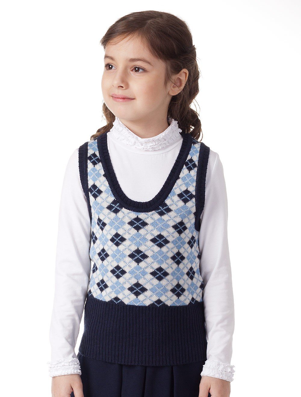 Детские вязаные жилетки