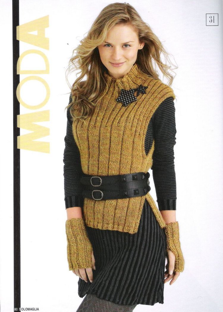 Безрукавка спицами