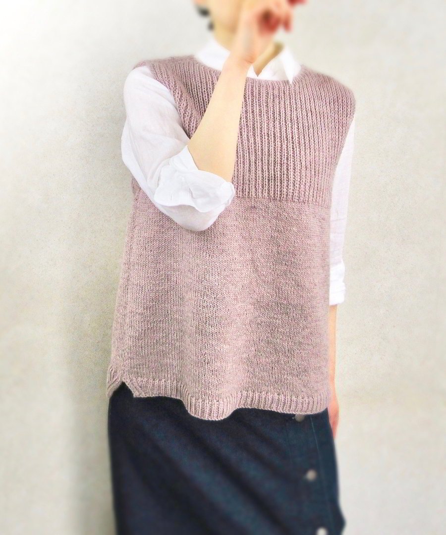 Жилет женский спицами