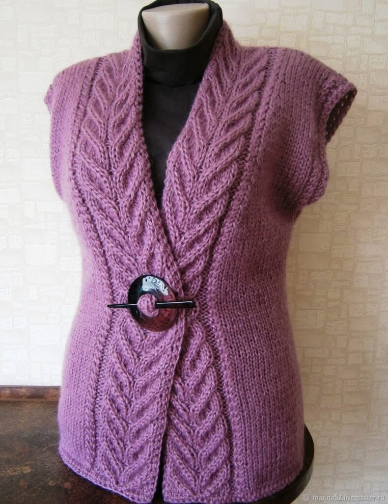 Жилет с косами