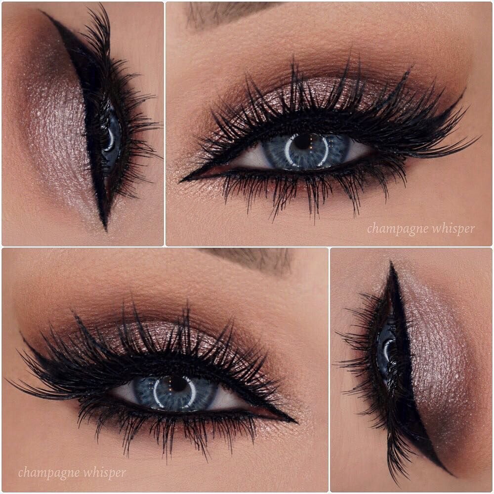 Нюдовый макияж с тенями