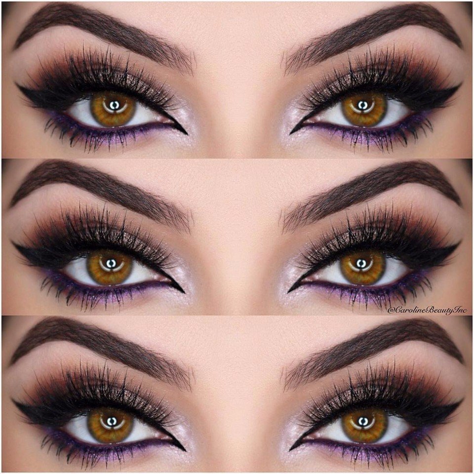 Макияж кошачий глаз для карих глаз