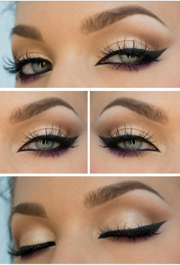 Макияж Лисьи глазки на нависшее веко