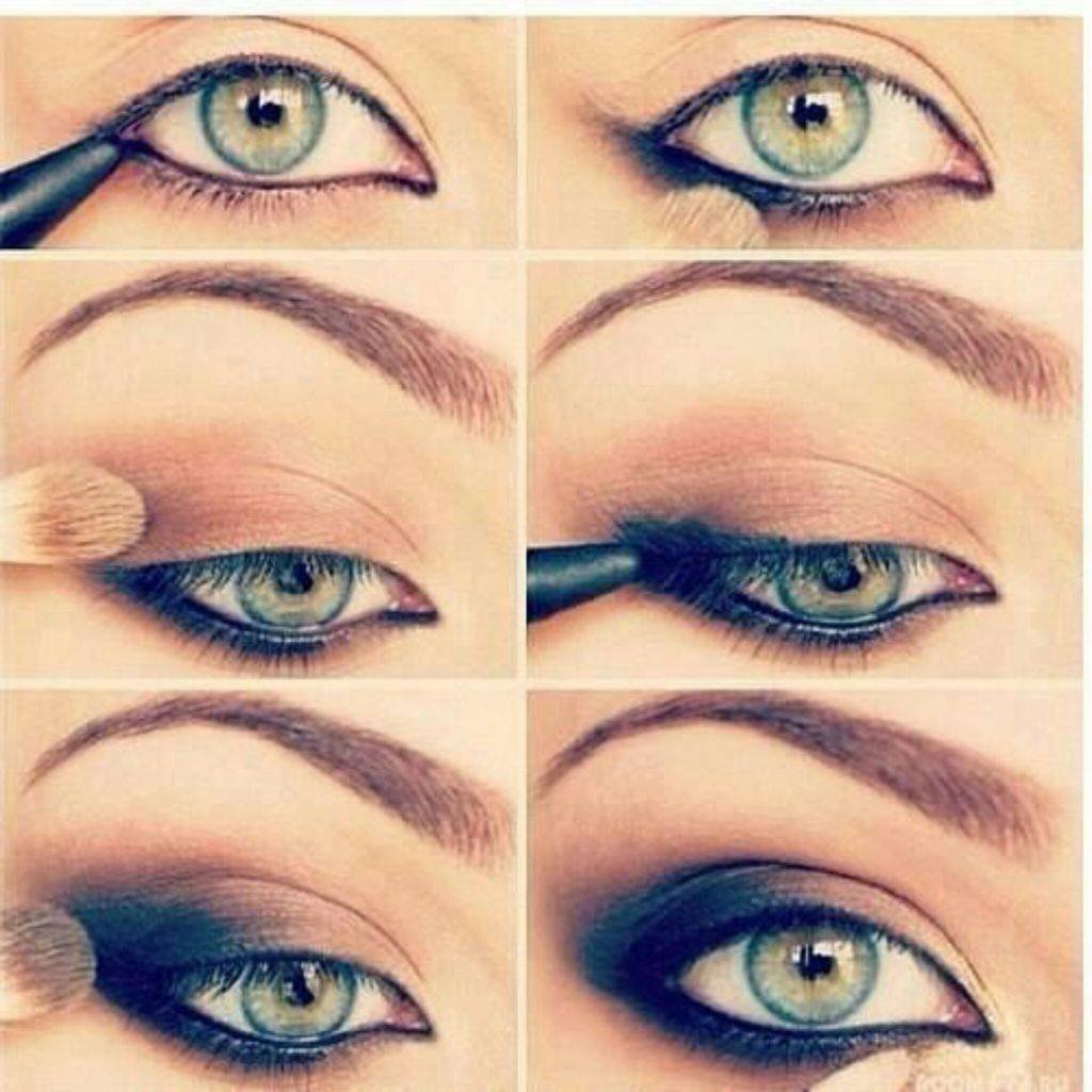 Смоки айс пошагово для зеленых глаз