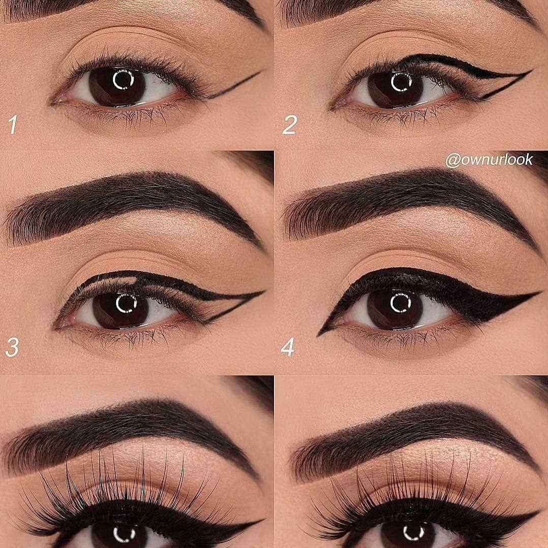 Лисий макияж глаз пошагово