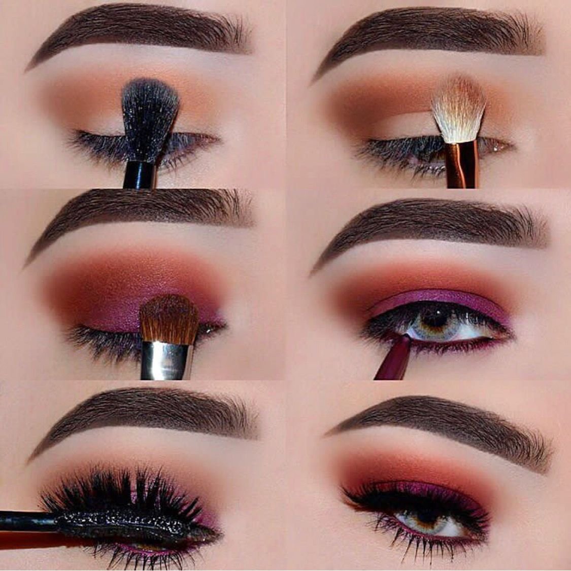 Лисий макияж глаз пошагово