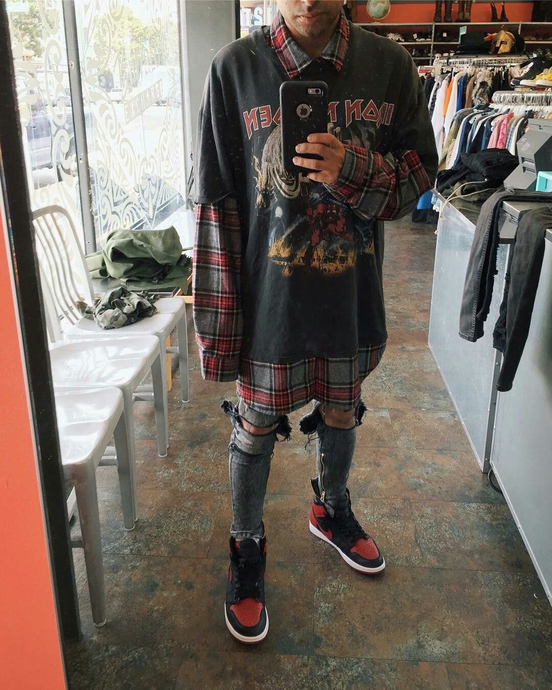 Outfit Грандж 2020 стиль парень