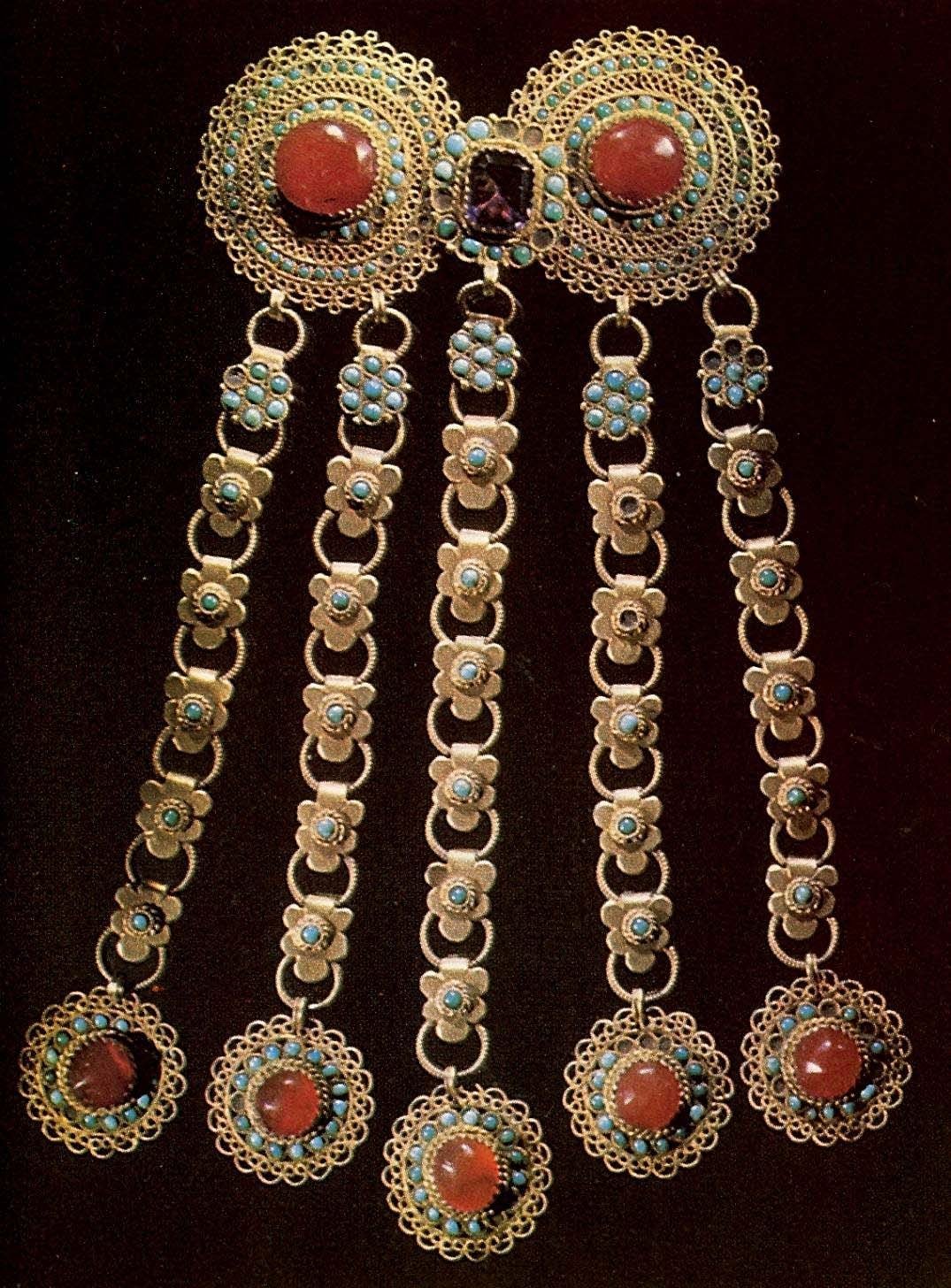Ювелирные украшения скань 19 века Восток