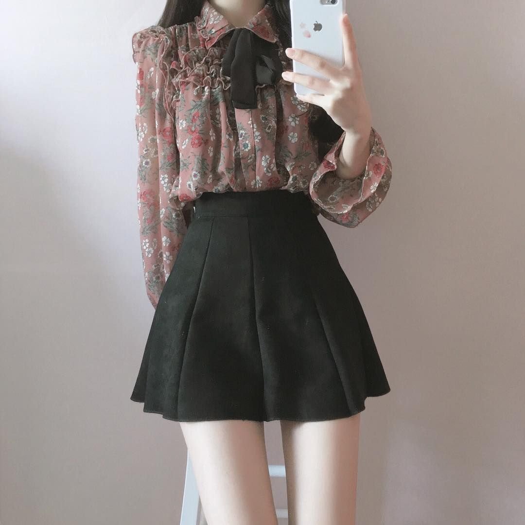 Луки кореянок в школу