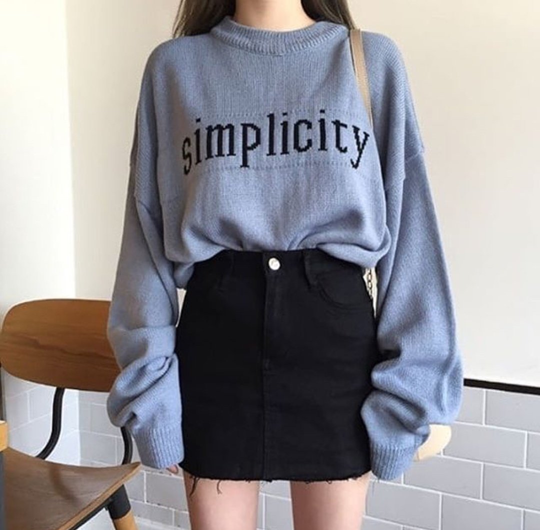 Юбка с толстовкой Эстетика