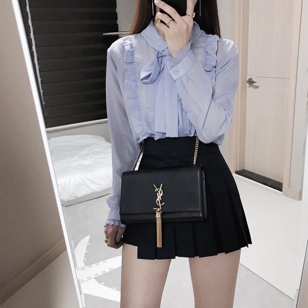 Луки кореянок в школу