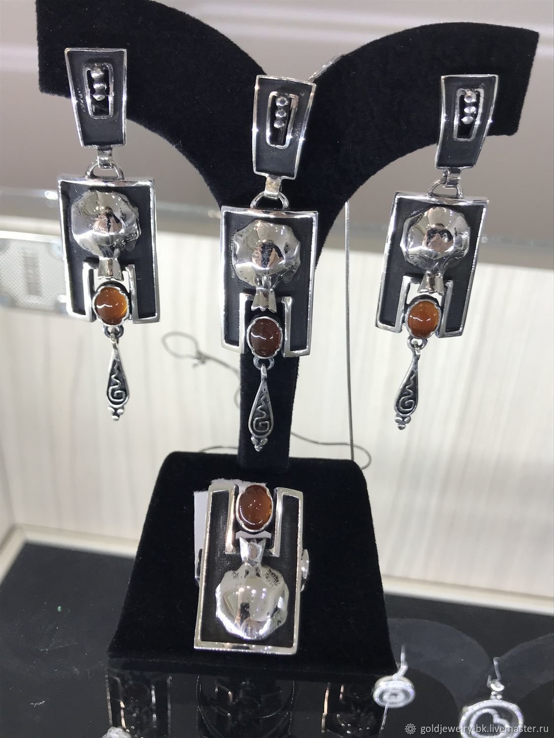 Подвеска гранаты серебро 925