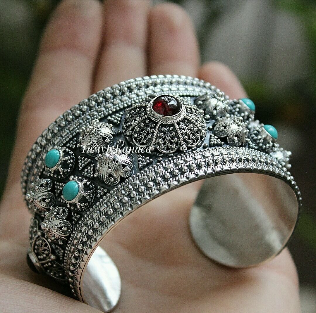 Армянские украшения из серебра ручной работы