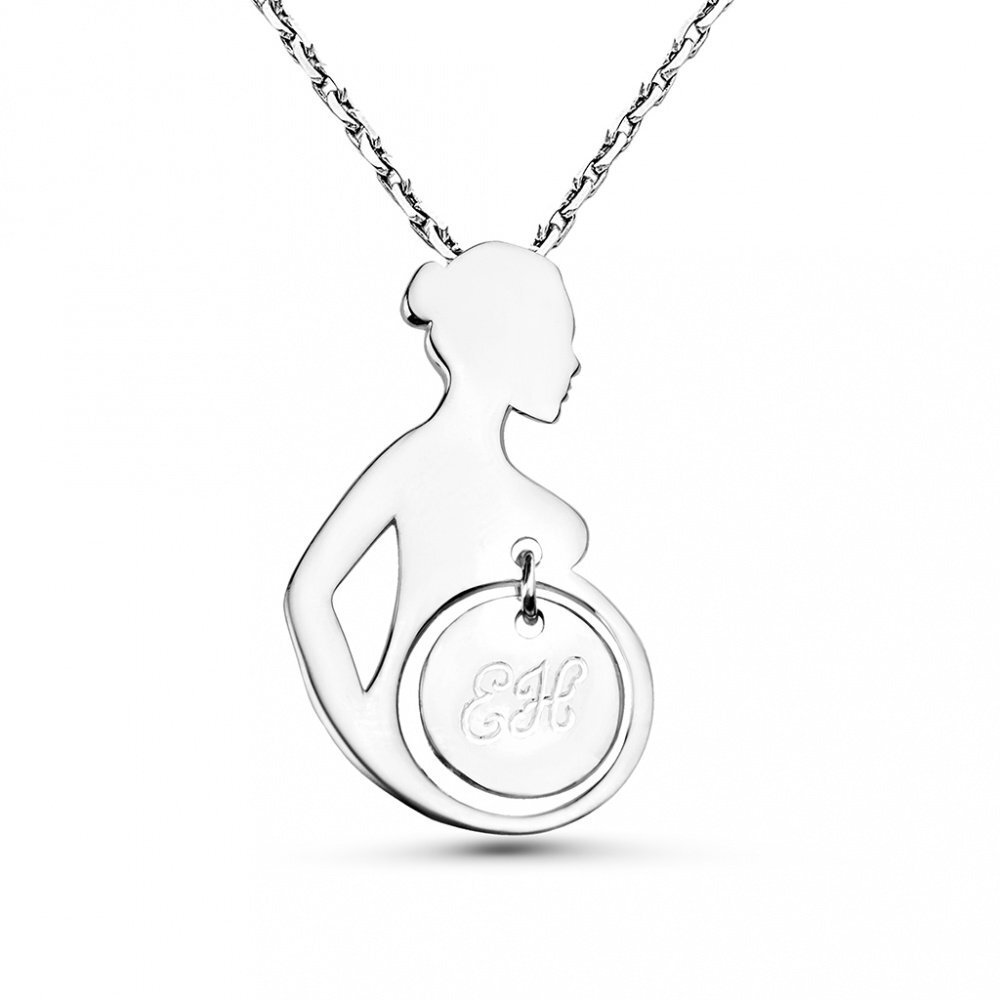 Двойной кулон с инициалами