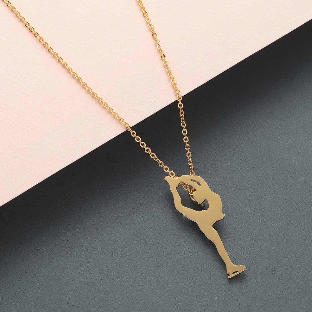 Подвеска фигуристка золото купить