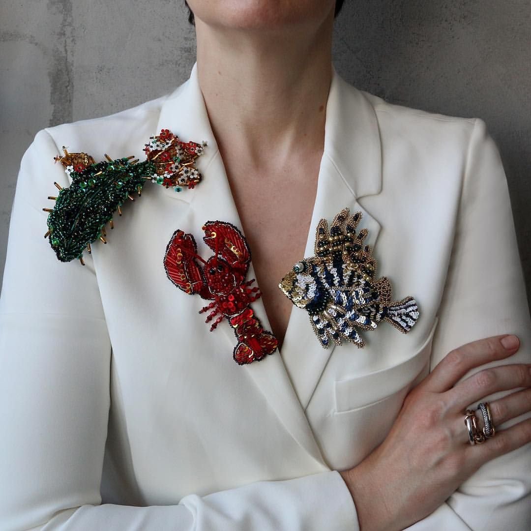 Оригинальные броши