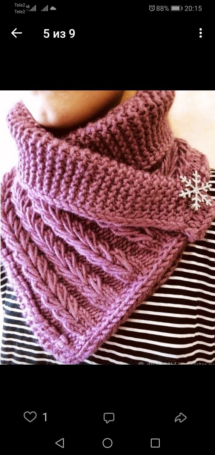 Стильные вязаные шарфы