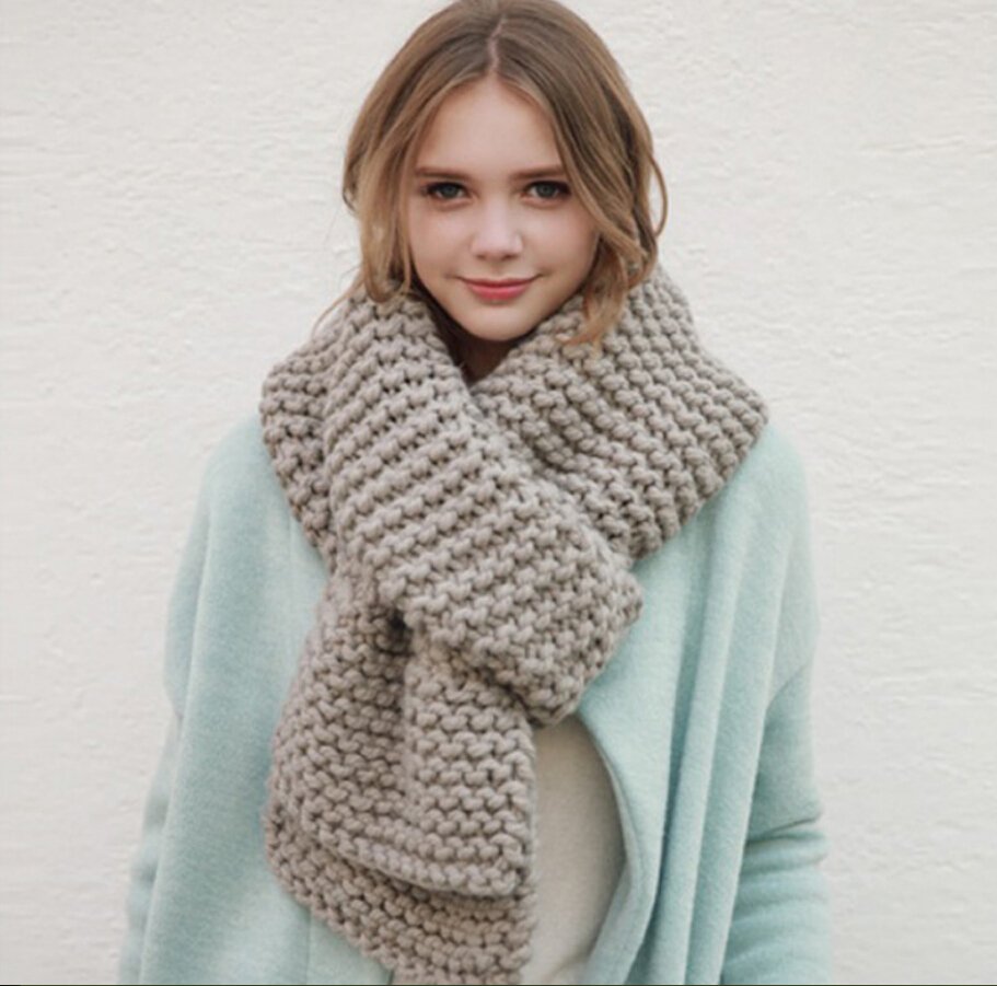 Объемный шарф