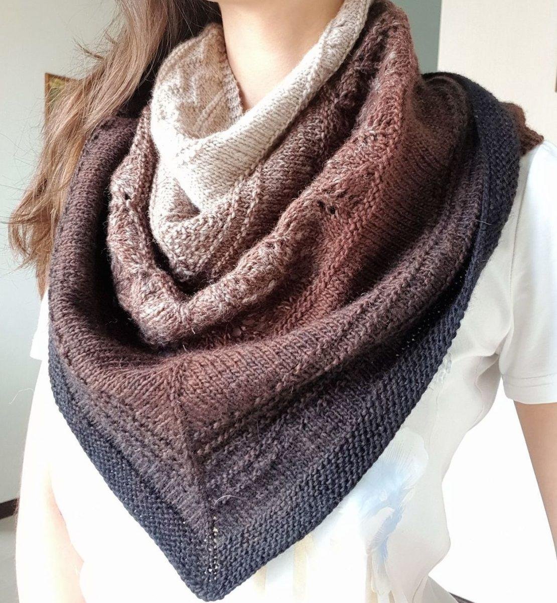 Шарф двухсторонний