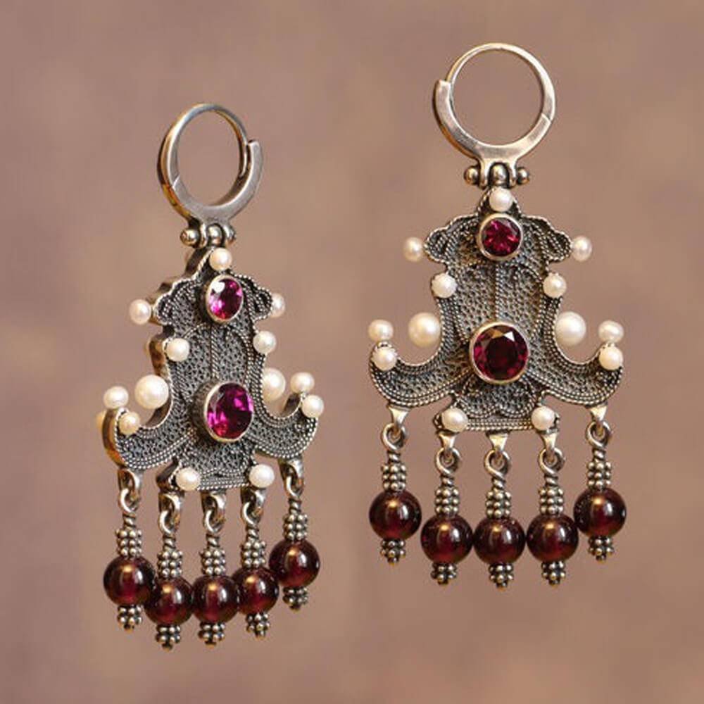 Серьги скань серебро древнерусские