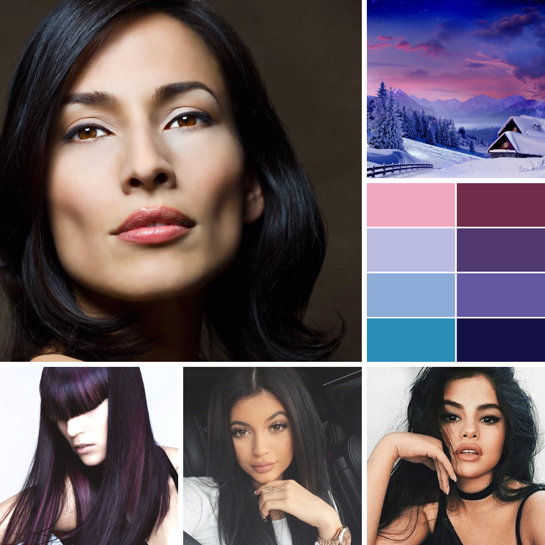 Глубокая зима цветотип внешности палитра