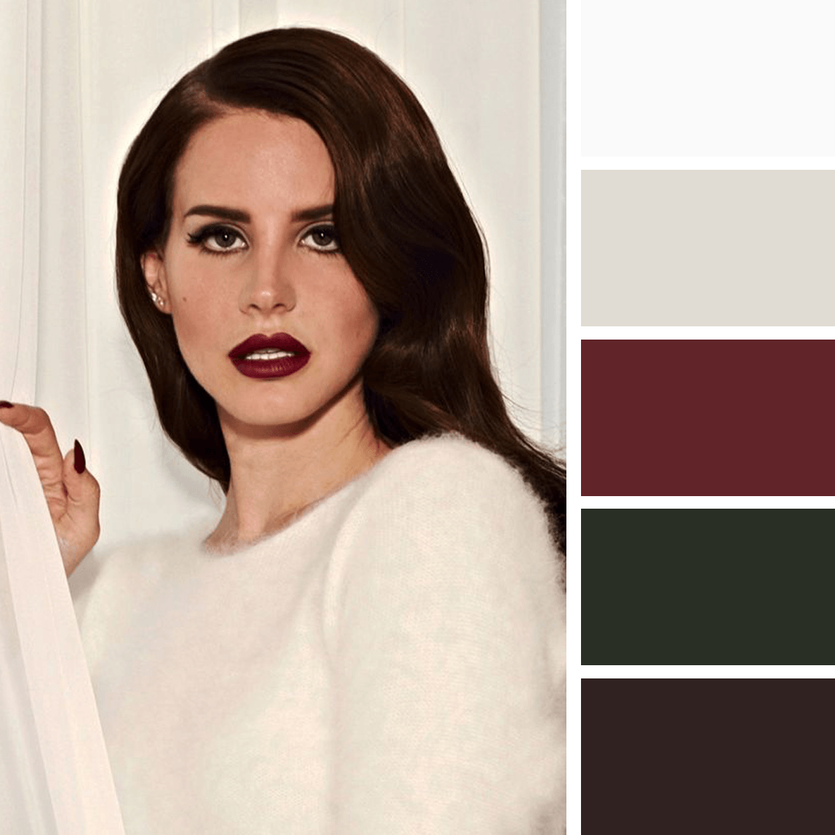 Лана дель Рей с помадой