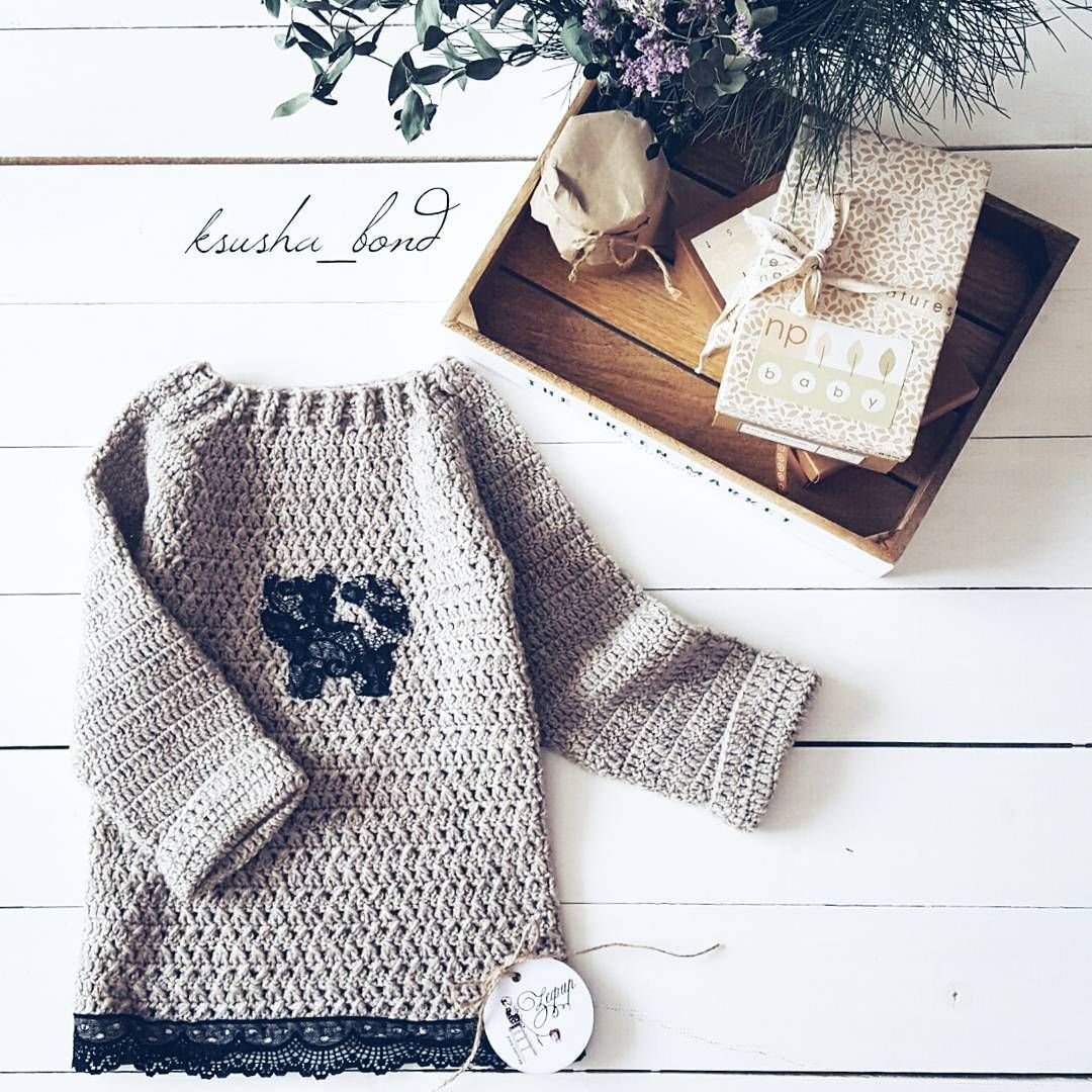 Стильные вязаные вещи для детей