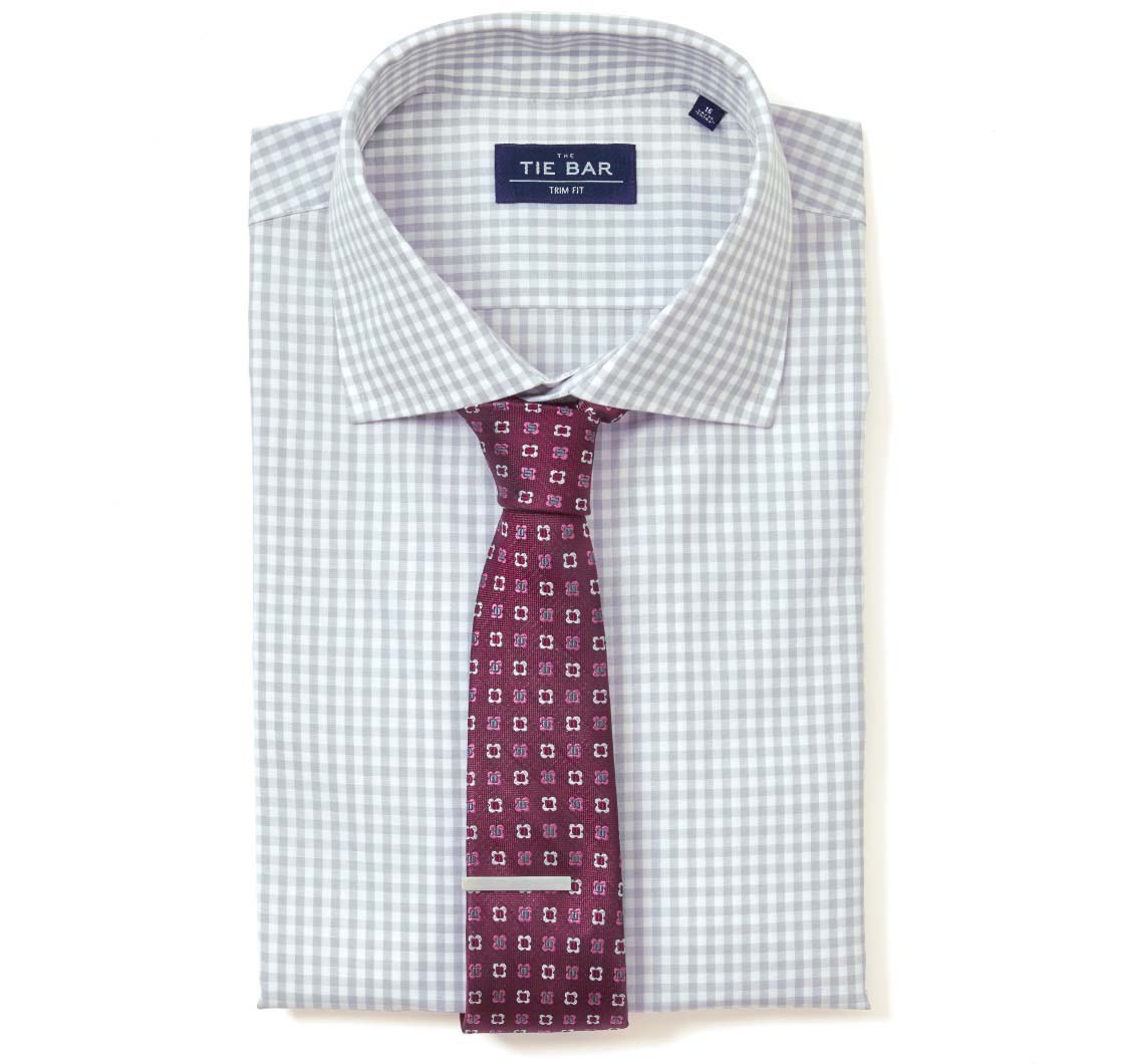 Галстук к рубашке в мелкую клетку