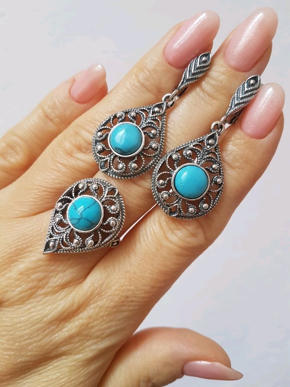 Украшения Навахо с бирюзой