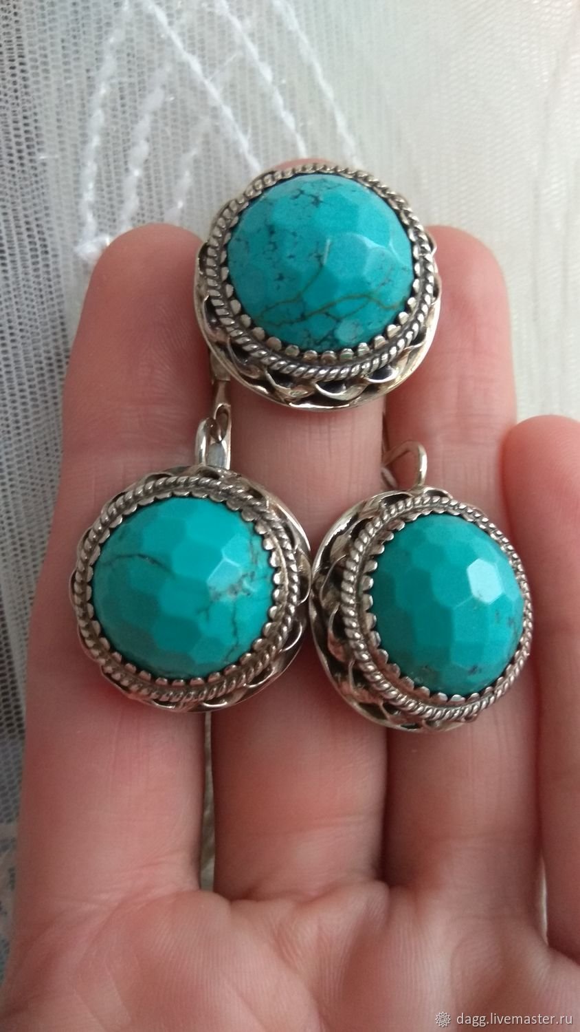Ювелирочка бирюза в серебре комплекты