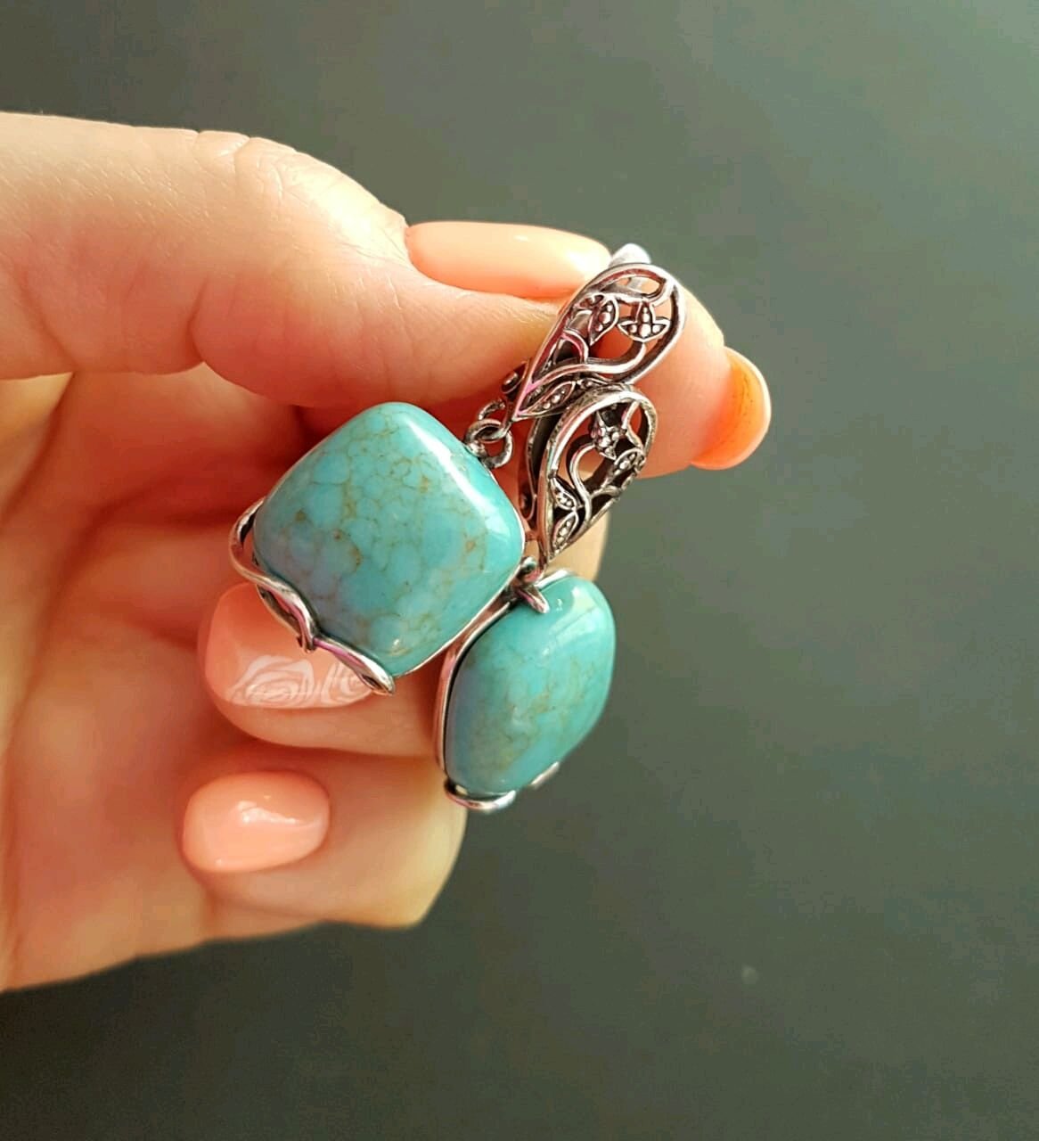 Бирюза в серебре