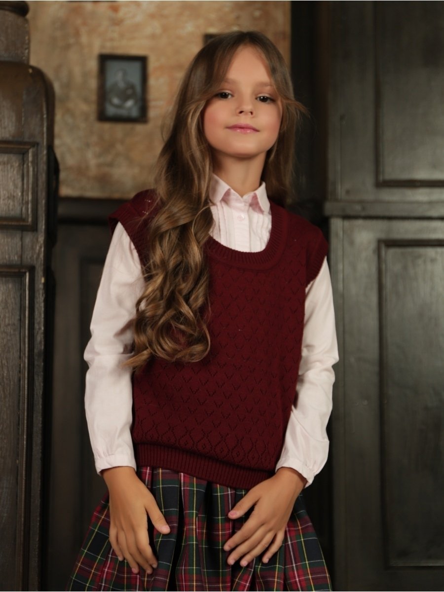 Модные жилетки в школу