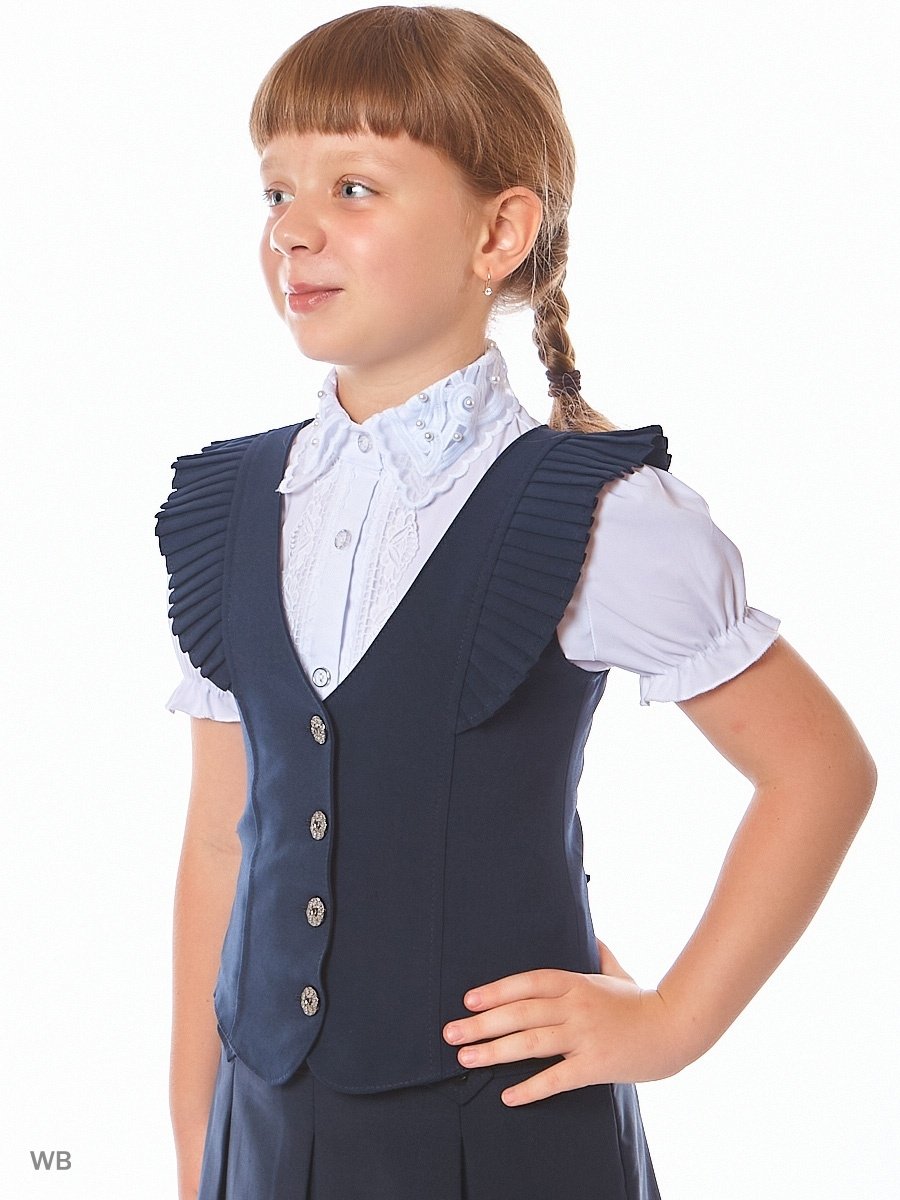 Модные жилетки в школу