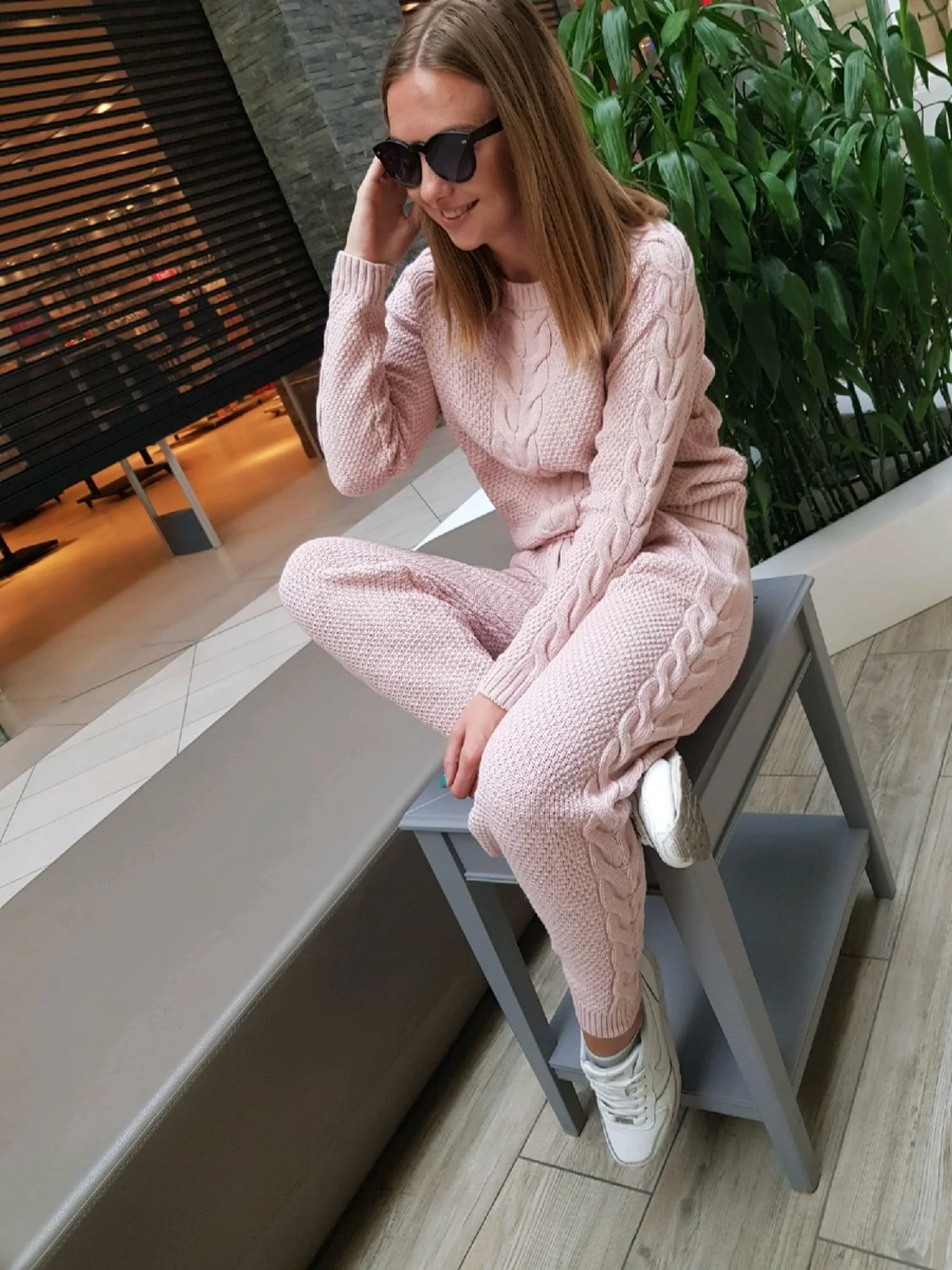 Трикотажный теплый костюм 2020 Зара