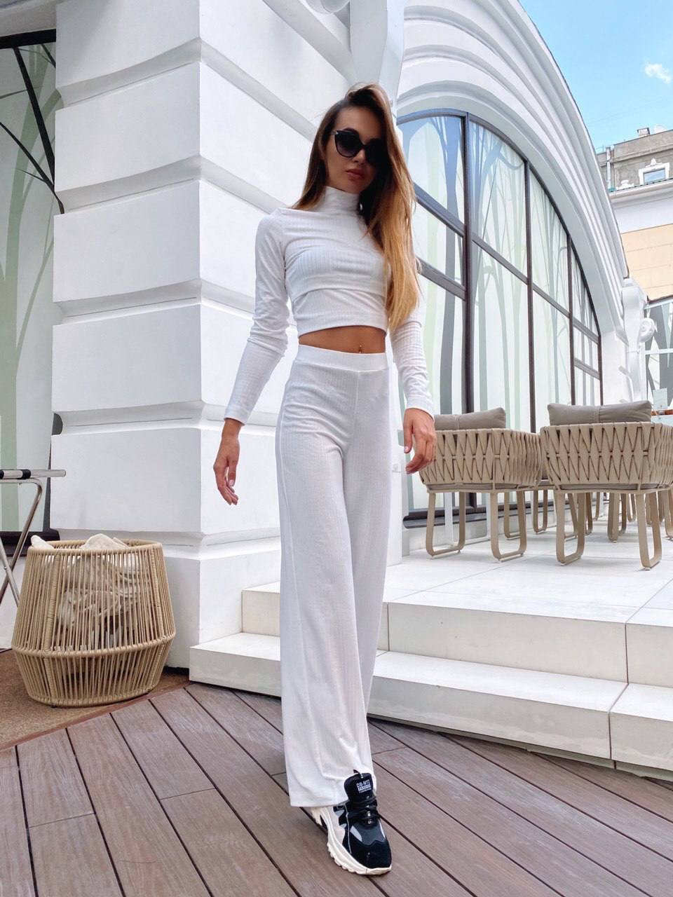 Образы с трикотажным платьем