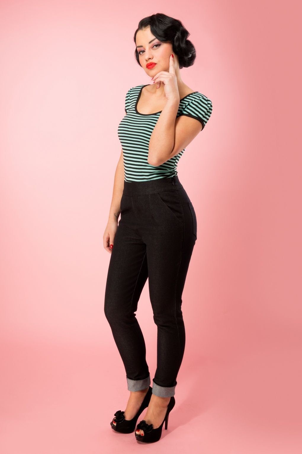 Ретро стиль с брюками